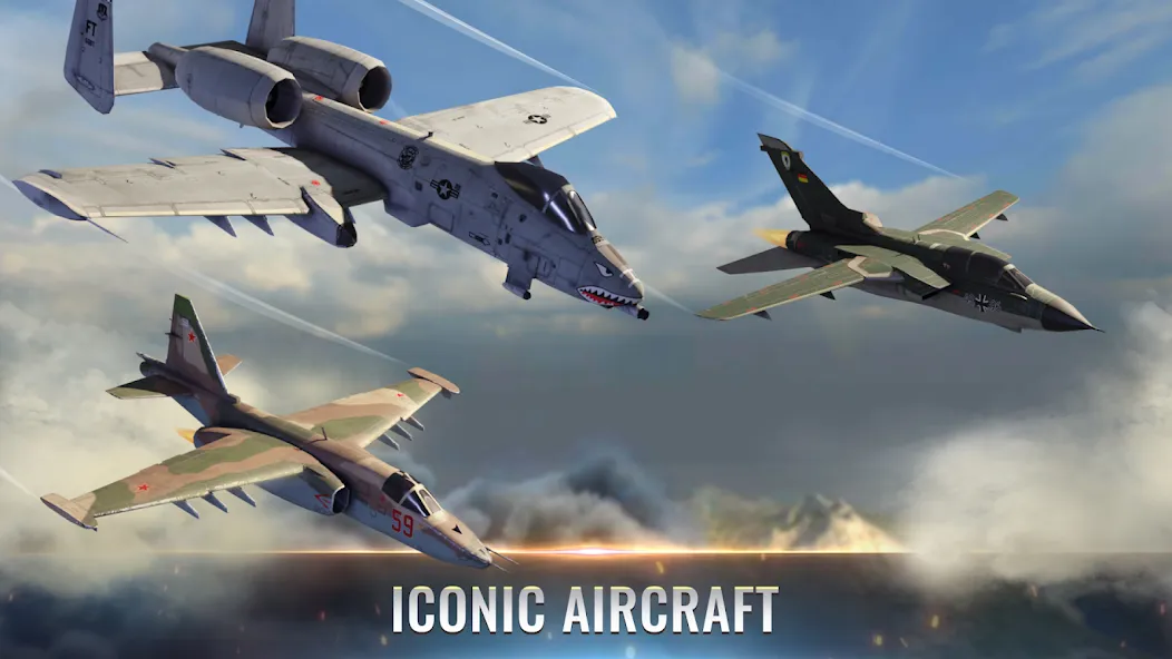Fighter Pilot: HeavyFire (Файтер Пилот) [МОД Много денег] APK Android Screenshot 1
