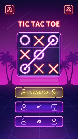 Tic Tac Toe - Offline XOXO (Тиктактое) [МОД Бесконечные монеты] APK Android Screenshot 3