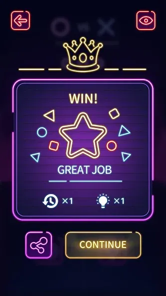 Tic Tac Toe - Offline XOXO (Тиктактое) [МОД Бесконечные монеты] APK Android Screenshot 4