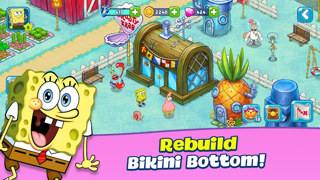 SpongeBob Adventures: In A Jam (Спанч Боб приключения) [МОД Mega Pack] APK Android Screenshot 1