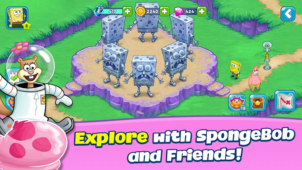 SpongeBob Adventures: In A Jam (Спанч Боб приключения) [МОД Mega Pack] APK Android Screenshot 3