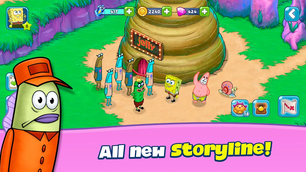 SpongeBob Adventures: In A Jam (Спанч Боб приключения) [МОД Mega Pack] APK Android Screenshot 4