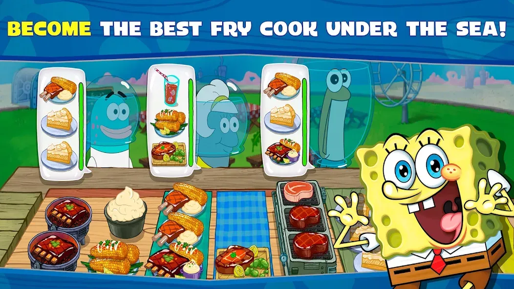 SpongeBob: Krusty Cook-Off [МОД Меню] APK Android Screenshot 1
