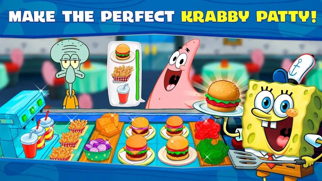 SpongeBob: Krusty Cook-Off [МОД Меню] APK Android Screenshot 2