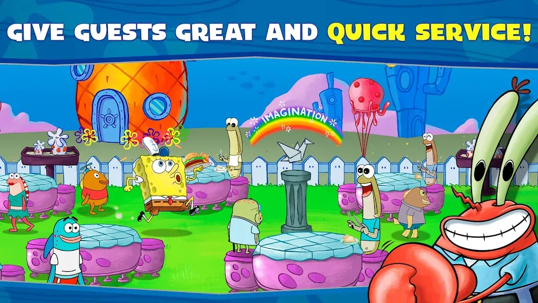SpongeBob: Krusty Cook-Off [МОД Меню] APK Android Screenshot 3