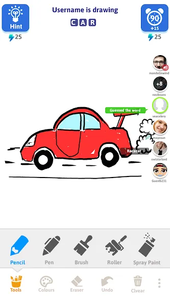 Draw N Guess Multiplayer [МОД Mega Pack] APK Android Screenshot 2