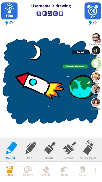 Draw N Guess Multiplayer [МОД Mega Pack] APK Android Screenshot 3