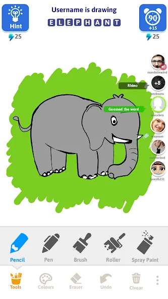 Draw N Guess Multiplayer [МОД Mega Pack] APK Android Screenshot 4