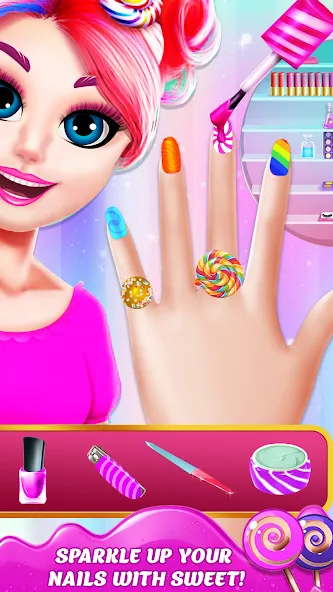 DIY Candy Makeup-Beauty Salon (ДИУАИ Мейкап) [МОД Бесконечные монеты] APK Android Screenshot 3