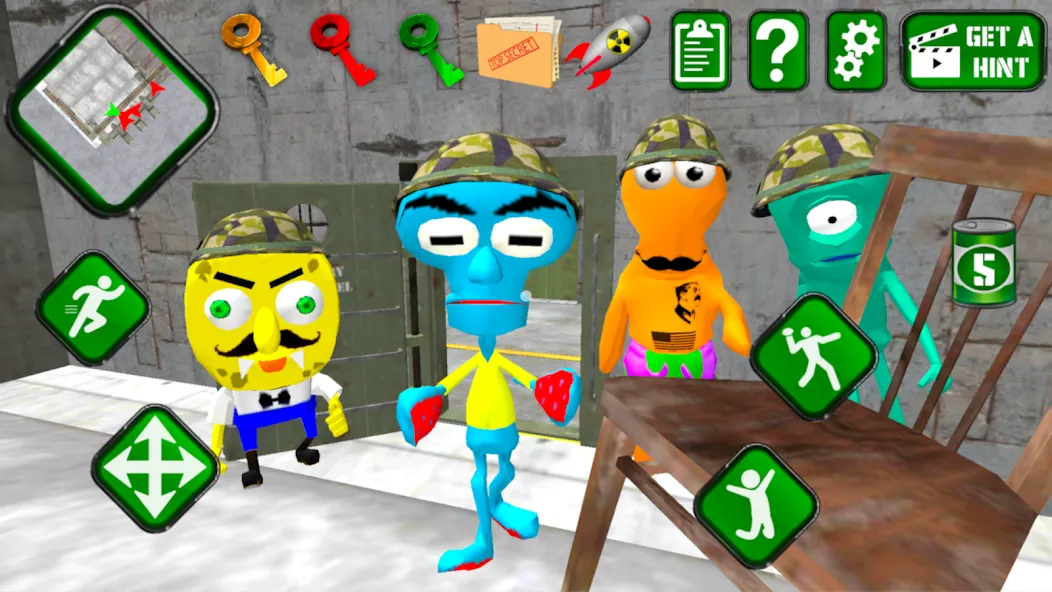 Sponge Area 51. Neighbor Alien [МОД Все открыто] APK Android Screenshot 4