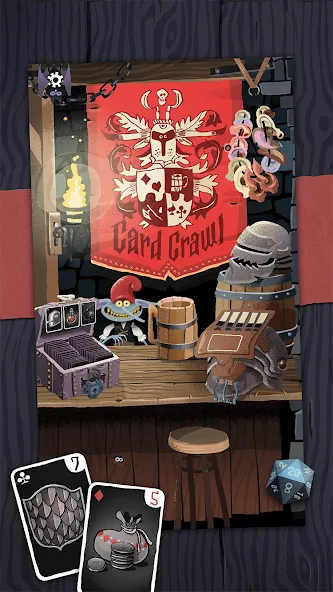 Card Crawl (Кард Кролл) [МОД Бесконечные монеты] APK Android Screenshot 2