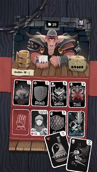 Card Crawl (Кард Кролл) [МОД Бесконечные монеты] APK Android Screenshot 3