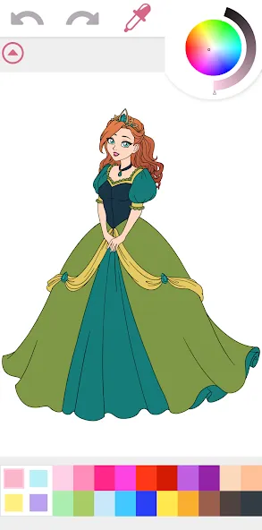 Princess Coloring Book Game [МОД Unlocked] APK Android Screenshot 5
