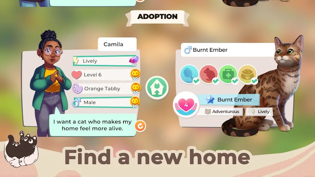 Cat Rescue Story: Pet Shelter (Кэт Рескью Стори) [МОД Меню] APK Android Screenshot 5