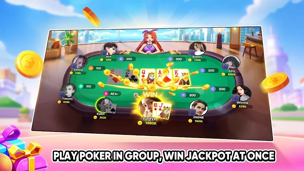 Tongits Go - Mines Slots Pusoy (Тонгитс Го) [МОД Меню] APK Android Screenshot 4