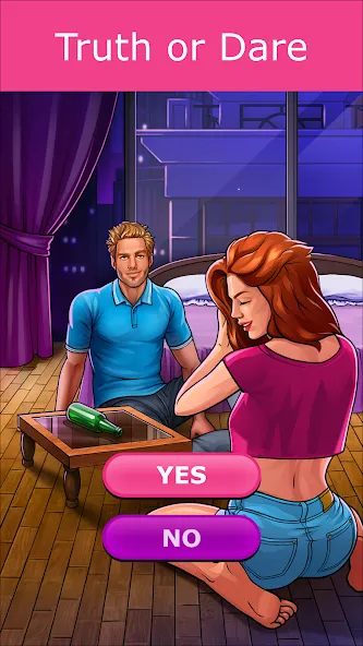 Kiss Kiss: Spin the Bottle [МОД Бесконечные монеты] APK Android Screenshot 2