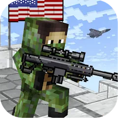 American Block Sniper Survival (Американский блок снайпер выживание) [МОД Unlocked] APK Android