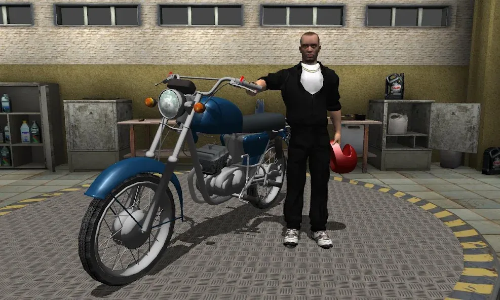 Russian Moto Traffic Rider 3D [МОД Mega Pack] APK Android Screenshot 2