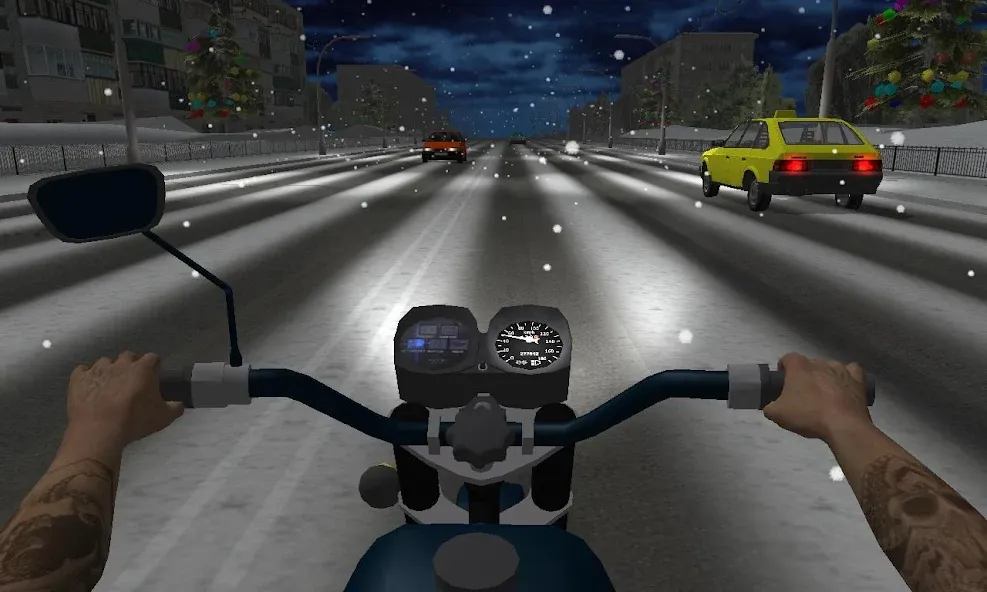 Russian Moto Traffic Rider 3D [МОД Mega Pack] APK Android Screenshot 5