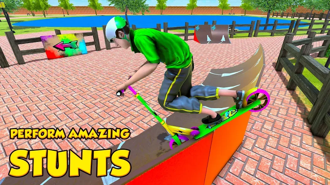 BMX Air Skate Scooter Tricks [МОД Unlocked] APK Android Screenshot 3