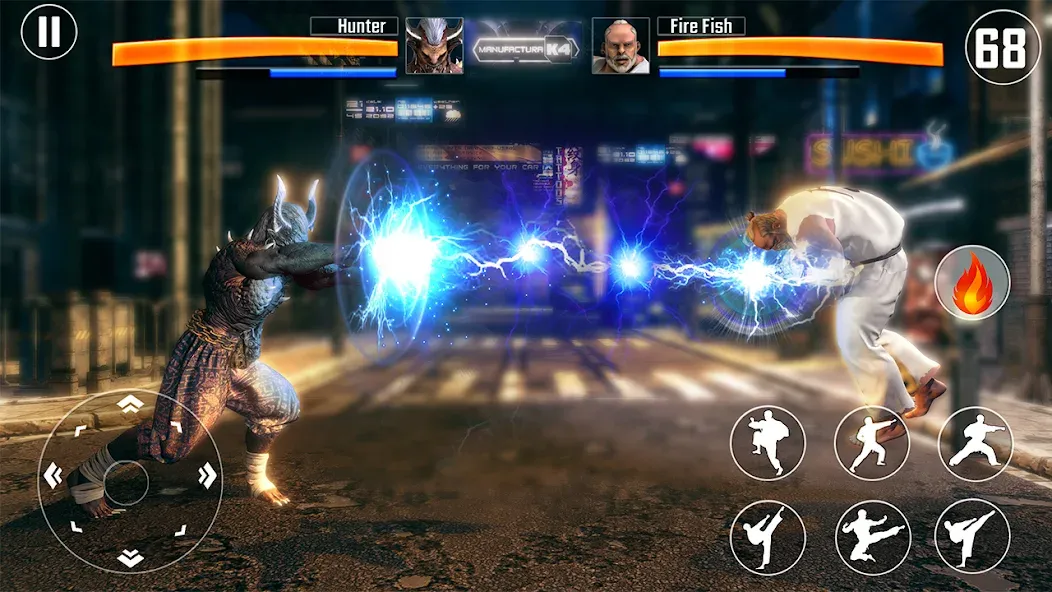 Kung Fu Fighting Karate Games (Кунгфу файтинг карате игры) [МОД Много денег] APK Android Screenshot 2