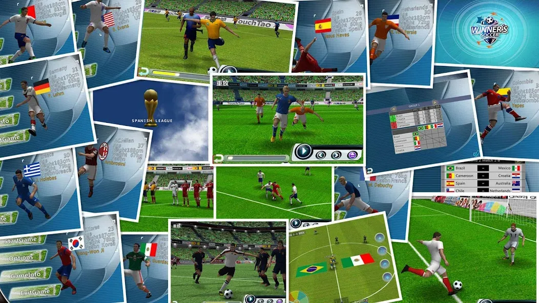 Winner Soccer Evo Elite [МОД Меню] APK Android Screenshot 1