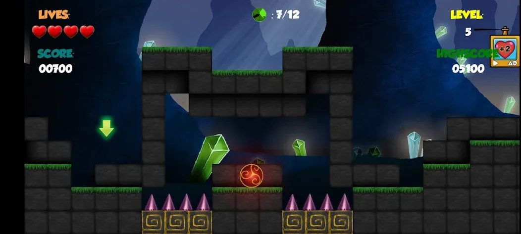 Red Bounce Ball 1 (Ред Роллер Баунс Болл 2) [МОД Premium] APK Android Screenshot 5
