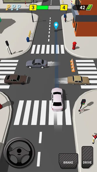 Pick Me Up 3D: Taxi Game (Пик Ми Ап 3Д) [МОД Бесконечные монеты] APK Android Screenshot 1