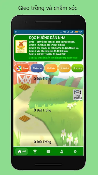 Nông Trại Kiếm Tiền Uy TínNhất [МОД Много денег] APK Android Screenshot 2