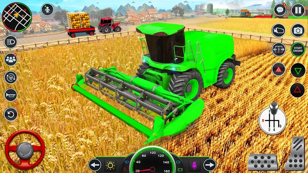 Real Tractor Driving Games (Риал Трактор Драйвинг Геймс) [МОД Бесконечные монеты] APK Android Screenshot 3