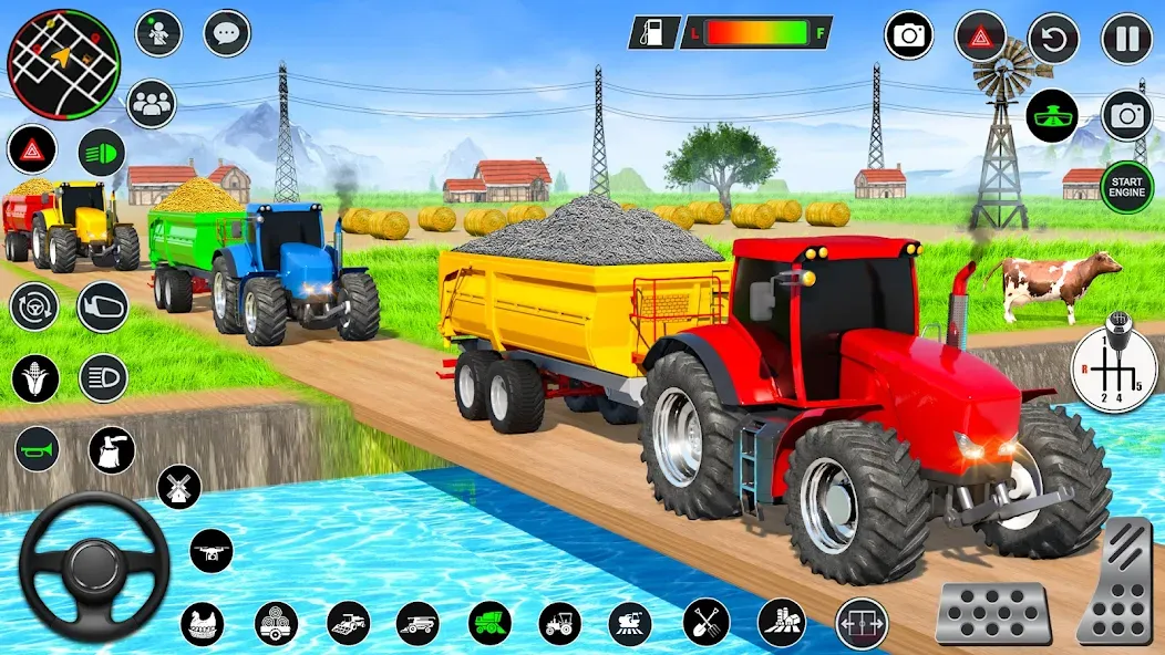 Real Tractor Driving Games (Риал Трактор Драйвинг Геймс) [МОД Бесконечные монеты] APK Android Screenshot 5