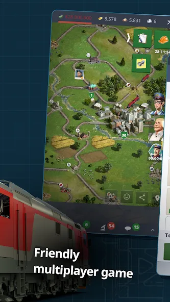 Rail Nation - Railroad Tycoon (Рэйл Нэйшн) [МОД Premium] APK Android Screenshot 3
