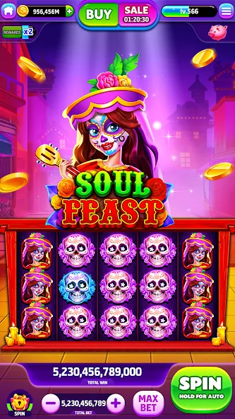 Spin To Rich - Vegas Slots (Спин Ту Рич) [МОД Unlocked] APK Android Screenshot 2