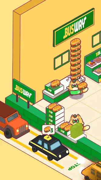 Cat Snack Bar: Cute Food Games (Кэт Снэк Бар) [МОД Все открыто] APK Android Screenshot 1