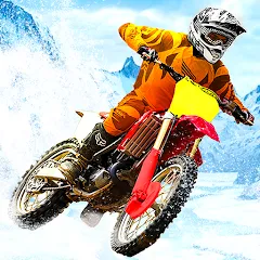 Snow Tricky Bike Stunt Race 3D [МОД Меню] APK Android