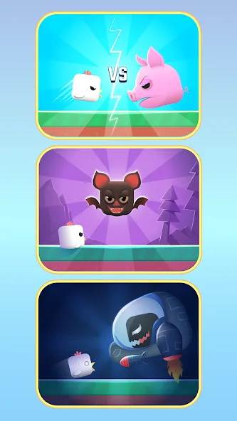 Square Bird - Flappy Chicken (Сквер Брд) [МОД Premium] APK Android Screenshot 2