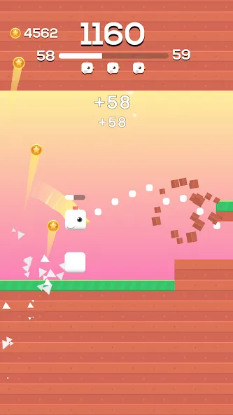 Square Bird - Flappy Chicken (Сквер Брд) [МОД Premium] APK Android Screenshot 3