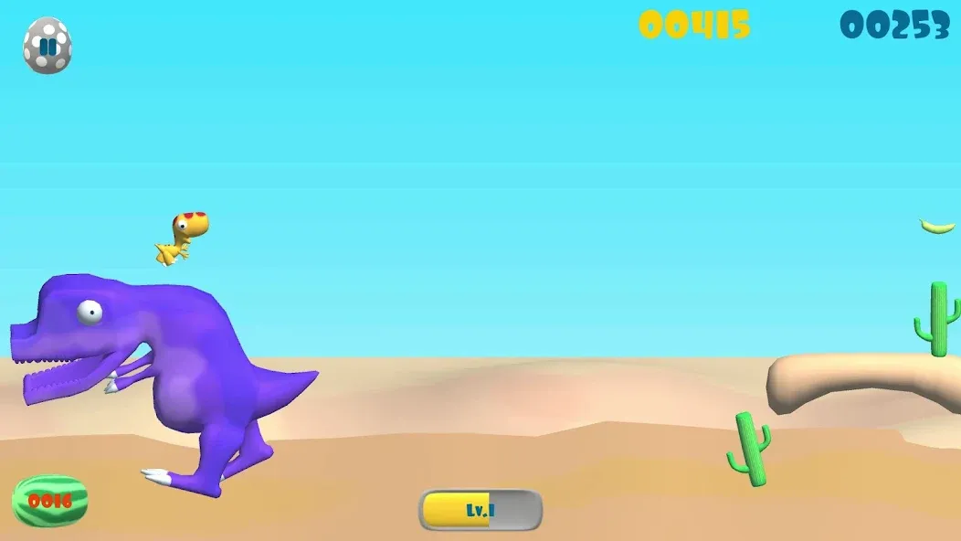 Dinosaur Run (Динозавр Ран) [МОД Все открыто] APK Android Screenshot 5