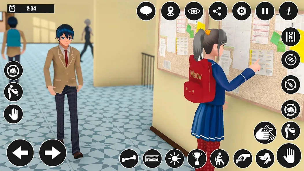 High School Boy Virtual Life [МОД Бесконечные монеты] APK Android Screenshot 3
