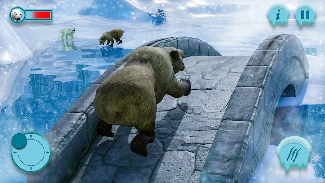 Polar Bear Family Survival [МОД Много денег] APK Android Screenshot 1