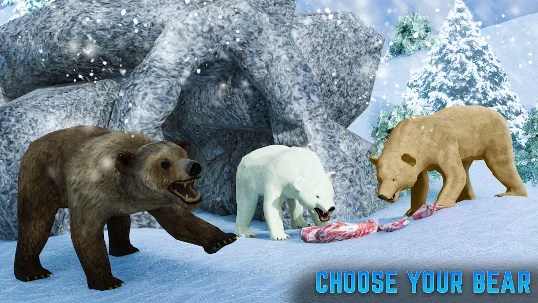 Polar Bear Family Survival [МОД Много денег] APK Android Screenshot 2
