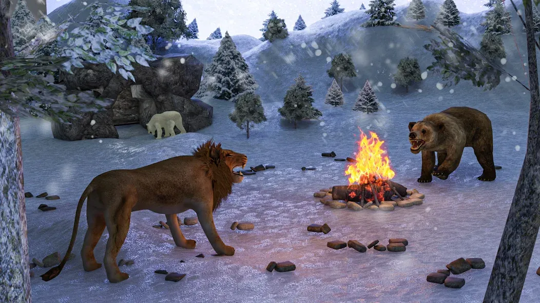 Polar Bear Family Survival [МОД Много денег] APK Android Screenshot 3