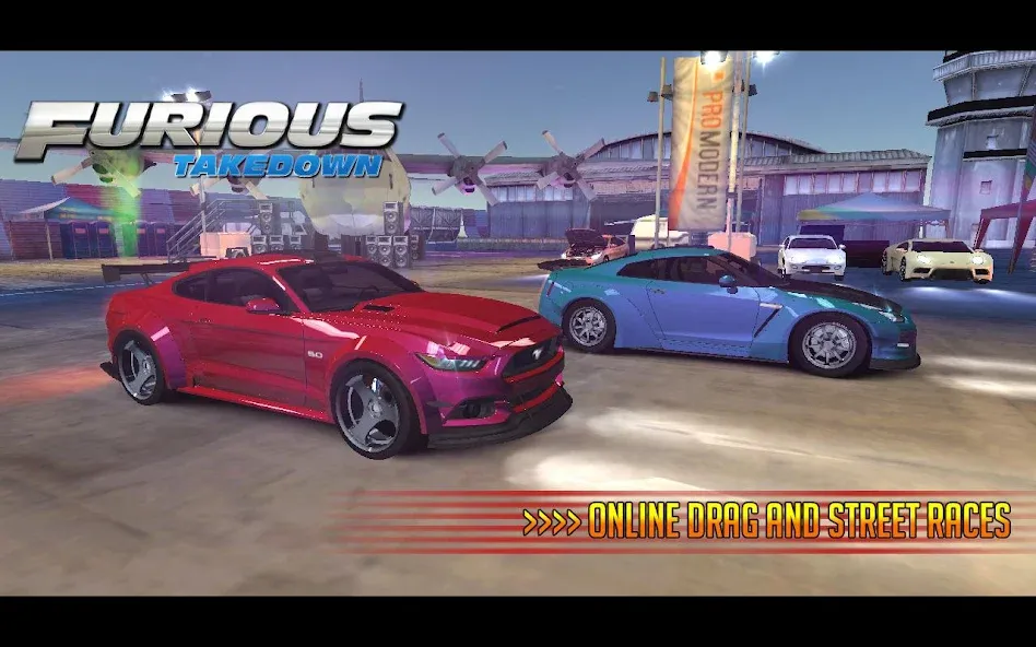Furious: Takedown Racing (Фьюриъс) [МОД Unlocked] APK Android Screenshot 2