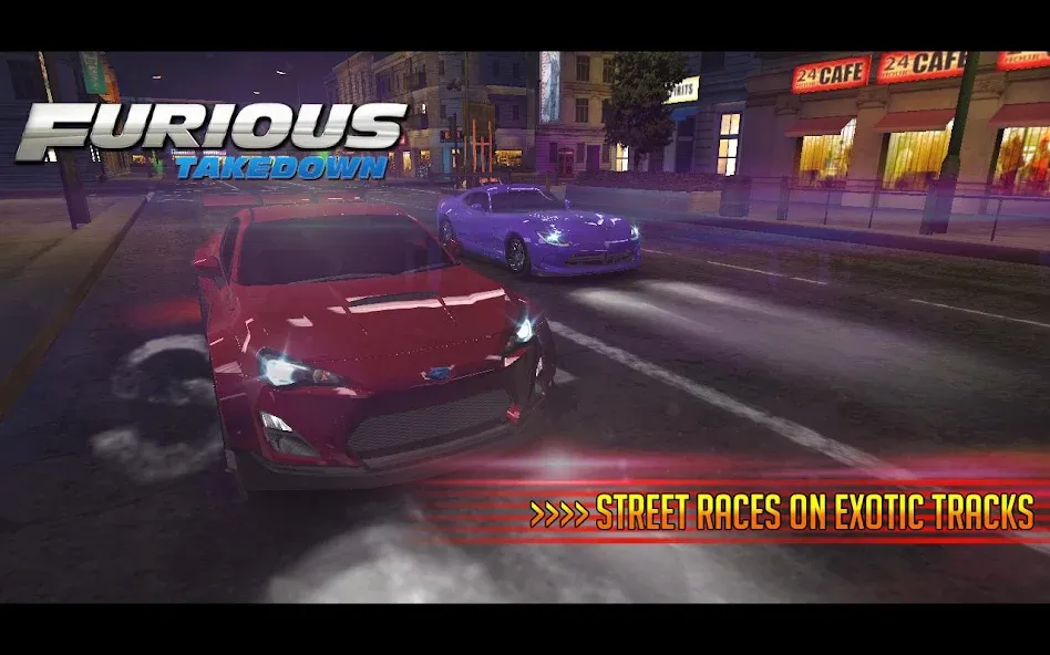 Furious: Takedown Racing (Фьюриъс) [МОД Unlocked] APK Android Screenshot 5