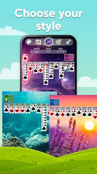 Spider Solitaire (Спайдер Солитер) [МОД Unlocked] APK Android Screenshot 3