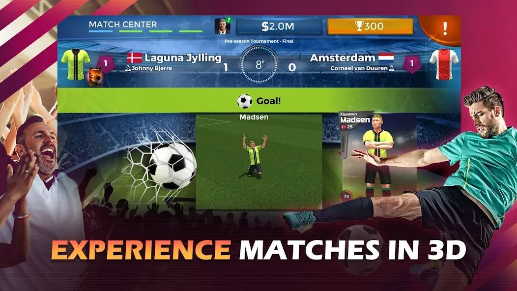 Pro 11 - Soccer Manager Game (Про 11) [МОД Mega Pack] APK Android Screenshot 2