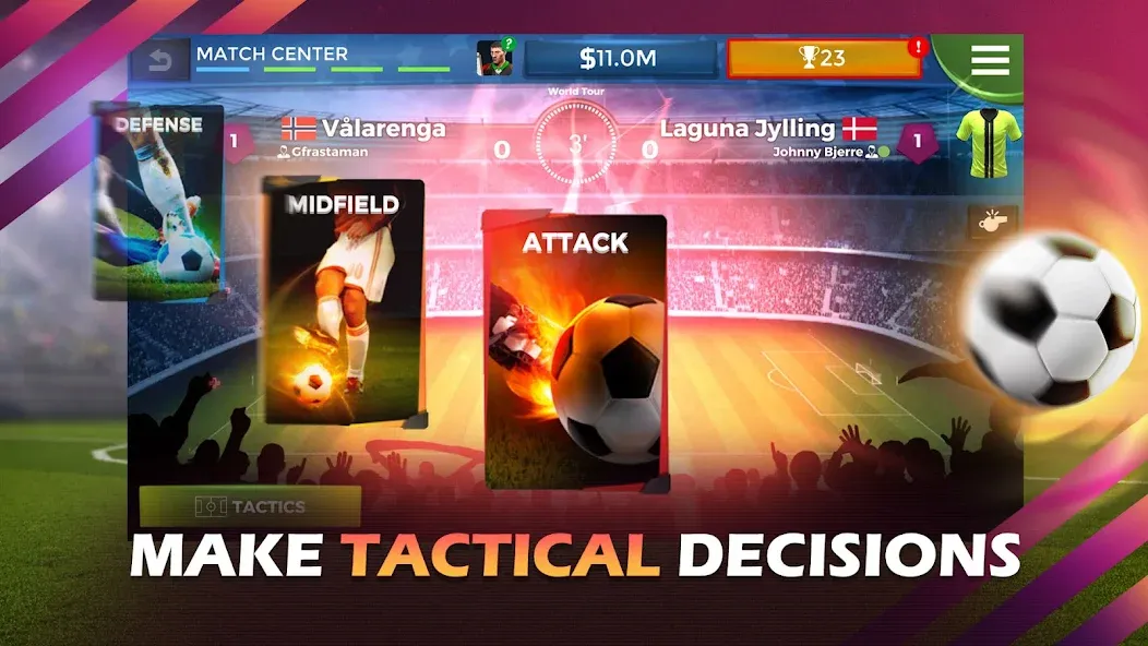 Pro 11 - Soccer Manager Game (Про 11) [МОД Mega Pack] APK Android Screenshot 3