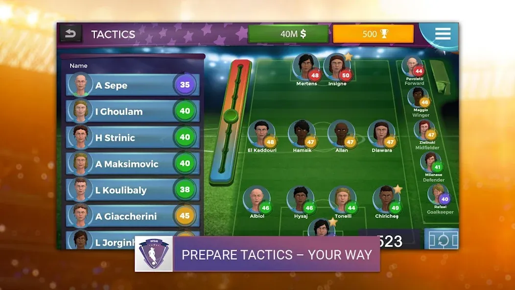 WSM - Women's Soccer Manager (ВСМ) [МОД Все открыто] APK Android Screenshot 1