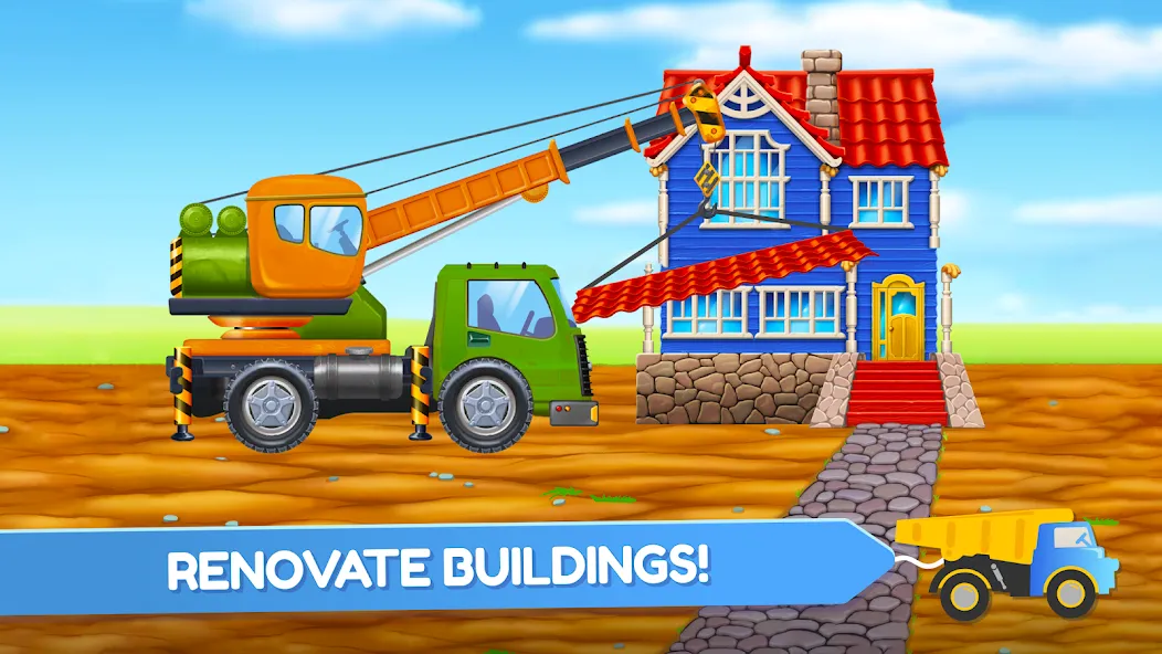Build a House: Building Trucks [МОД Меню] APK Android Screenshot 2