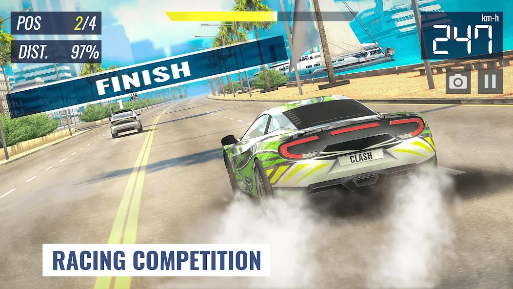 Racing Clash (Рейсинг Клэш) [МОД Mega Pack] APK Android Screenshot 3